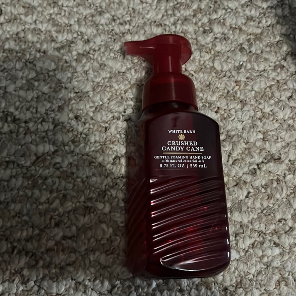 Crushed candy cane hand soap